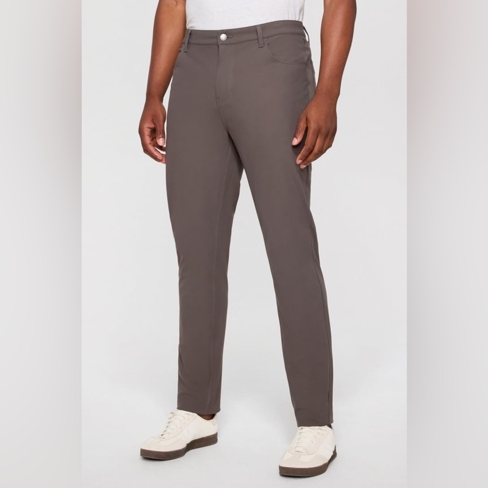 NWT Fabletics The Don 5-Pocket Pant‎ (Slim Fit) Taupe Slate 44x32 O82